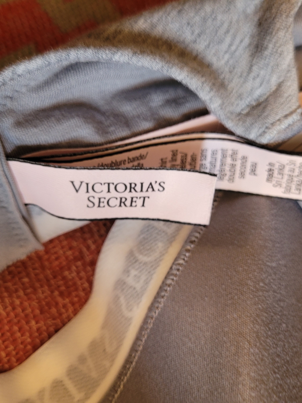 NWT, Victoria's Secret Gray Wireless 38D Comfort Bra